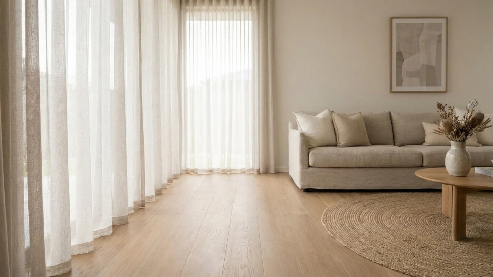 Living Room floor in Sable Plank